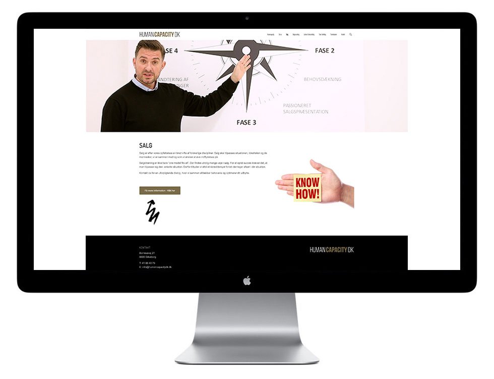 Nyt Firma Hjemmeside design til Human Capacity