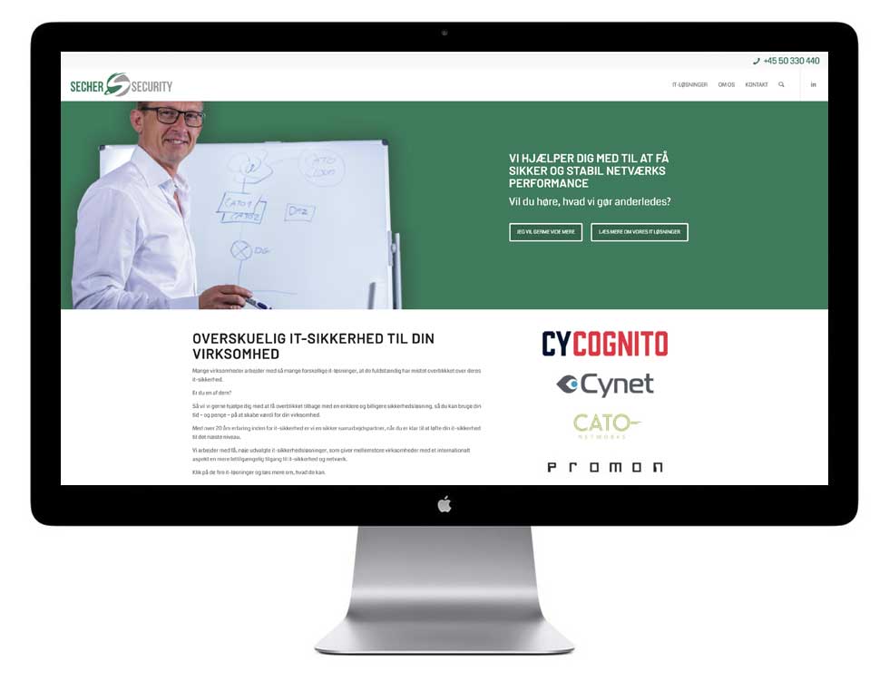 Firma Hjemmeside Secher Security